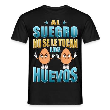 Le beau-père ne touche pas à ses couilles - T-shirt homme - noir - Devant - AI Model Male 178 light (178cm)