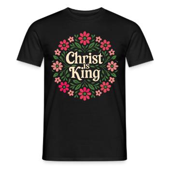 Jesus Ist König Christliche Glaubensfrau - Männer T-Shirt - Schwarz - Vorne - AI Model Male 178 light (178cm)