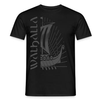 Valhalla Viking Vikings Bjoern Eisenseite - Männer T-Shirt - Schwarz - Vorne - AI Model Male 178 light (178cm)