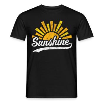 Soleil Soleil - T-shirt homme - noir - Devant - AI Model Male 178 light (178cm)