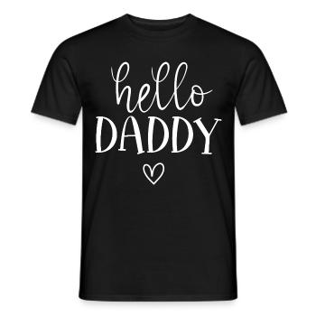 Bonjour papa Salutation réconfortante pour les nouveaux pères - T-shirt homme - noir - Devant - AI Model Male 178 light (178cm)