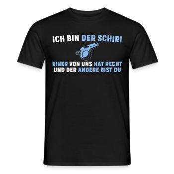 Schiri Hat Immer Recht Schiedsrichter - Männer T-Shirt - Schwarz - Vorne - AI Model Male 178 light (178cm)