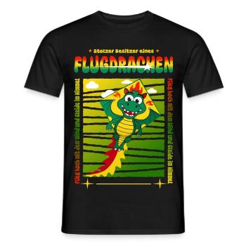 Drachen Besitzer - Männer T-Shirt - Schwarz - Vorne - AI Model Male 178 light (178cm)