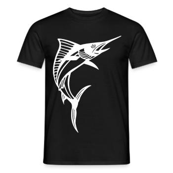 Espadon blanc - T-shirt homme - noir - Devant - AI Model Male 178 light (178cm)