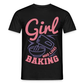 Baker - Men's T-Shirt - black - Front - AI Model Male 178 light (178cm)
