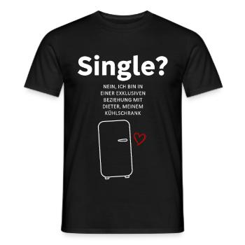 Kühlschrankliebe Beziehungswitz - Männer T-Shirt - Schwarz - Vorne - AI Model Male 178 light (178cm)