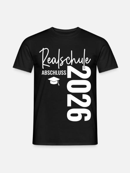 Realschule Graduation - Realschulabschluss 2026 - Men's T-Shirt - black
