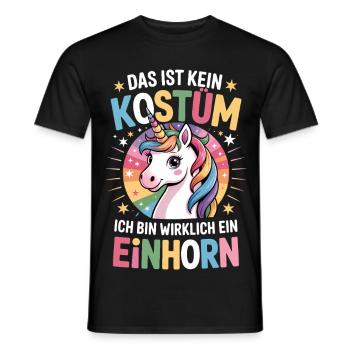 Unicorn Costume Carnival Funny I'm a Unicorn - Men's T-Shirt - black - Front - AI Model Male 178 light (178cm)