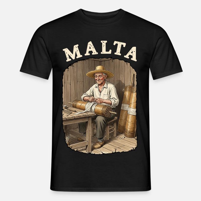 Malta Pyro Fireworks - Männer T-Shirt - Schwarz