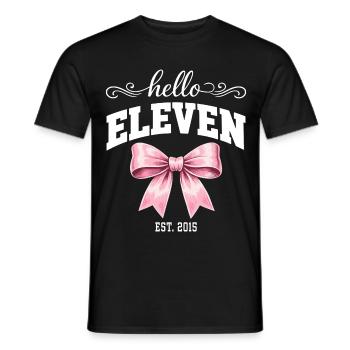 Hello Eleven Est. 2015 – Geburtstagskind - Männer T-Shirt - Schwarz - Vorne - AI Model Male 178 light (178cm)