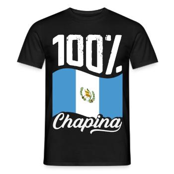Guatemala Flagge T-Shirt Stolz & Heimat Chapín - Männer T-Shirt - Schwarz - Vorne - AI Model Male 178 light (178cm)
