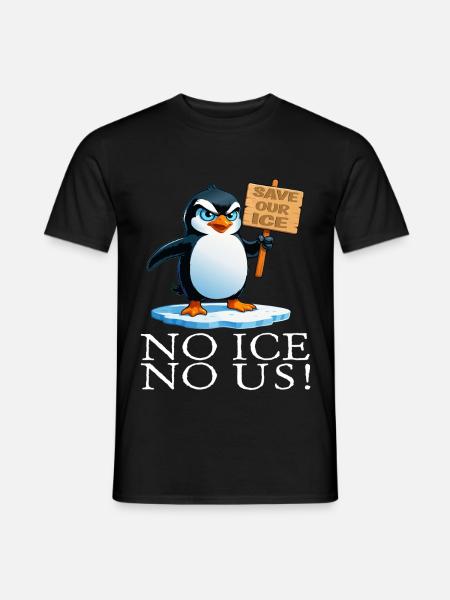 Changement climatique Pingouin Protection de l’environnement Drôle Pingouin - T-shirt homme - noir