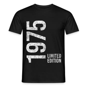 50ème Anniversaire Homme Femme 50 Ans 1975 Décoration Drôle - T-shirt homme - noir - Devant - AI Model Male 178 light (178cm)