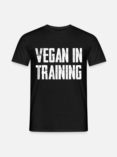 Vegan In Training - Men's T-Shirt - black