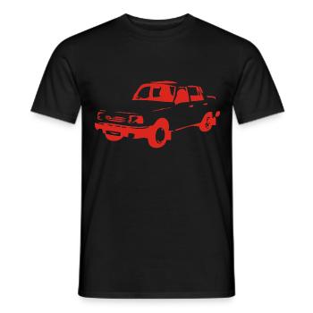 Wartburg 1,3er - Männer T-Shirt - Schwarz - Vorne - AI Model Male 178 light (178cm)