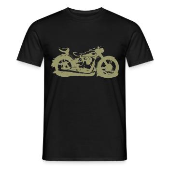 Touren AWO 2Sitzer - Männer T-Shirt - Schwarz - Vorne - AI Model Male 178 light (178cm)