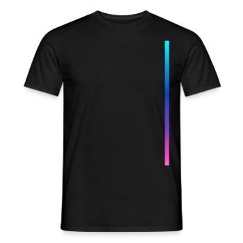 Colors Stripe Design - Men's T-Shirt - black - Front - AI Model Male 178 light (178cm)