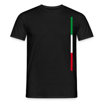 Rayures de style drapeau de la Rhénanie-du-Nord-Westphalie - T-shirt homme - noir - Devant - AI Model Male 178 light (178cm)