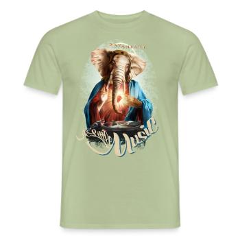 buddha jesus dj .png - Männer T-Shirt - Sage - Vorne - AI Model Male 178 light (178cm)