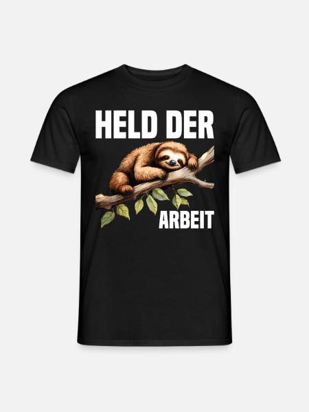 Held der Arbeit - Männer T-Shirt - Schwarz