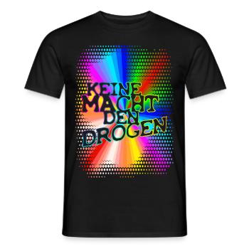 NE PAS FAIRE DE MÉDICAMENTS - T-shirt homme - noir - Devant - AI Model Male 178 light (178cm)