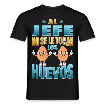 The doesn't touch his balls - Men's T-Shirt - black - Front - AI Model Male 178 light (178cm)