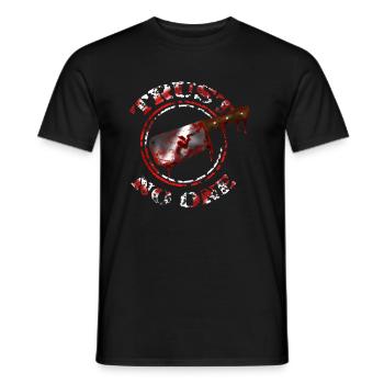 Trust No One - Men's T-Shirt - black - Front - AI Model Male 178 light (178cm)
