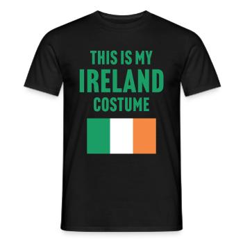 C’est mon costume d’Irlande - T-shirt homme - noir - Devant - AI Model Male 178 light (178cm)