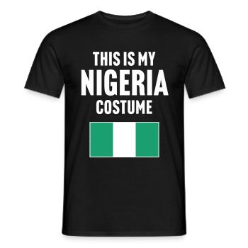 C’est mon costume nigérian - T-shirt homme - noir - Devant - AI Model Male 178 light (178cm)