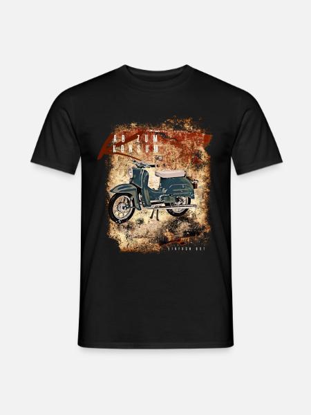 DDR Moped - Männer T-Shirt - Schwarz