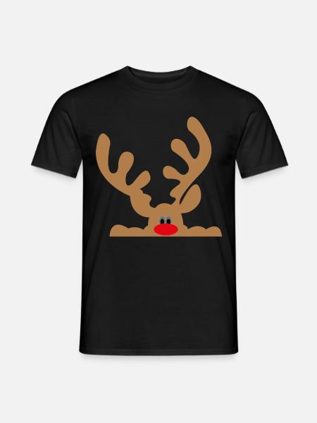 elch - Männer T-Shirt - Schwarz