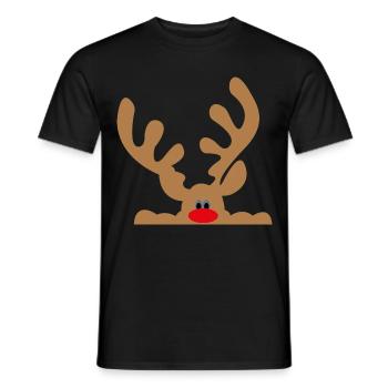 Elch - Männer T-Shirt - Schwarz - Vorne - AI Model Male 178 light (178cm)