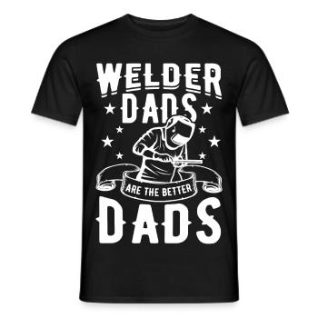 Welder Father - Men's T-Shirt - black - Front - AI Model Male 178 light (178cm)