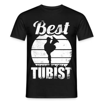 Bester Tubist - Männer T-Shirt - Schwarz - Vorne - AI Model Male 178 light (178cm)