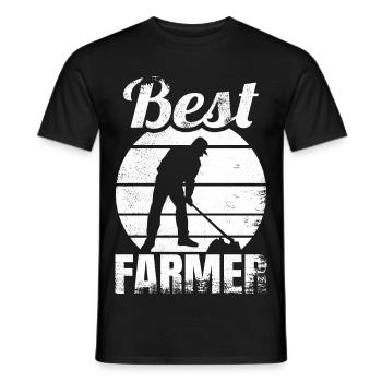 Bester Landwirt - Männer T-Shirt - Schwarz - Vorne - AI Model Male 178 light (178cm)