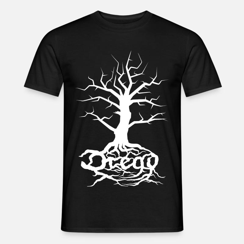 Dread Baum Weiß - Männer T-Shirt - Schwarz