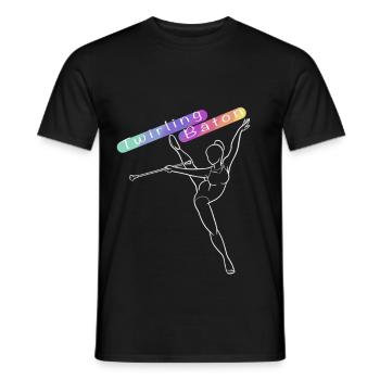 Illustration_sans_titre - T-shirt homme - noir - Devant - AI Model Male 178 light (178cm)