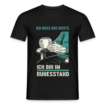 Grandpa Pension 2025 Grandson Gift Retirement Funny - Men's T-Shirt - black - Front - AI Model Male 178 light (178cm)