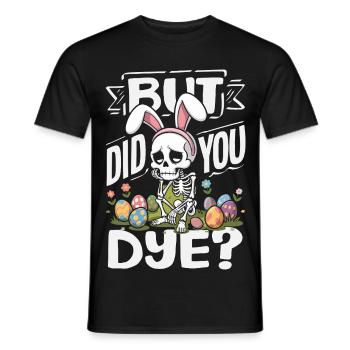 Frohe Ostern Süßer Osterhase Eiersuche Ostereier - Männer T-Shirt - Schwarz - Vorne - AI Model Male 178 light (178cm)