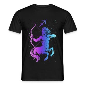 Nébuleuse Centaure Archer - T-shirt homme - noir - Devant - AI Model Male 178 light (178cm)