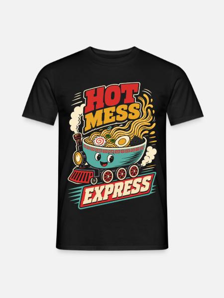 Hot Mess Express Ramen Zug - Männer T-Shirt - Schwarz