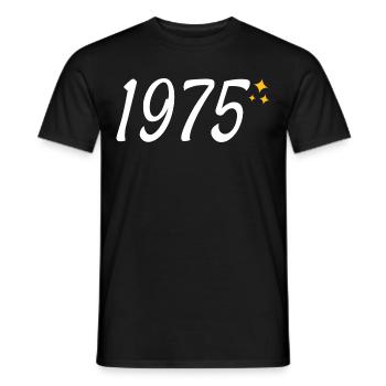 1975 - T-shirt homme - noir - Devant - AI Model Male 178 light (178cm)