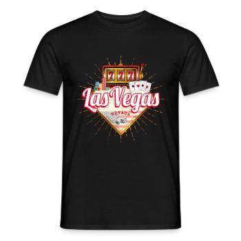 Las Vegas Nevada Vereinigte Staaten Casino Vintage - Männer T-Shirt - Schwarz - Vorne - AI Model Male 178 light (178cm)