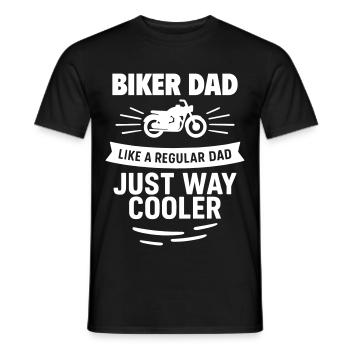 Motorcycle dad – gift for Father's Day - Men's T-Shirt - black - Front - AI Model Male 178 light (178cm)