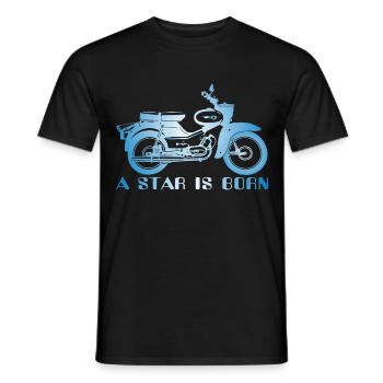 Simson Star is Born - Männer T-Shirt - Schwarz - Vorne - AI Model Male 178 light (178cm)