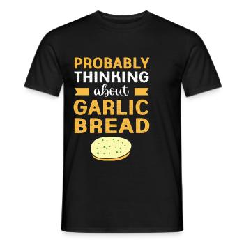 Brot Knoblauch - Männer T-Shirt - Schwarz - Vorne - AI Model Male 178 light (178cm)