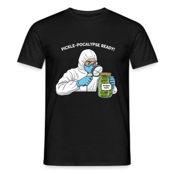 Pickle-pocalypse prêt ! - T-shirt homme - noir - Devant - AI Model Male 178 light (178cm)