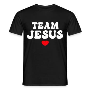 Team Jesus - Männer T-Shirt - Schwarz - Vorne - AI Model Male 178 light (178cm)