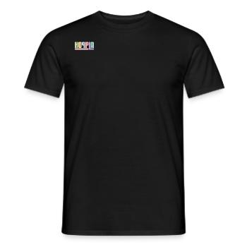 Hoppla - Fröhliches Pastell-Statement-Shirt - Männer T-Shirt - Schwarz - Vorne - AI Model Male 178 light (178cm)