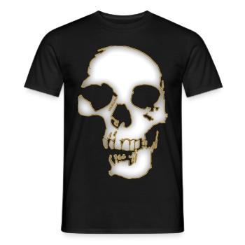 Skull 3 - Men's T-Shirt - black - Front - AI Model Male 178 light (178cm)